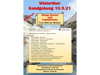 Kundgebung Winterthur 18.09.2021